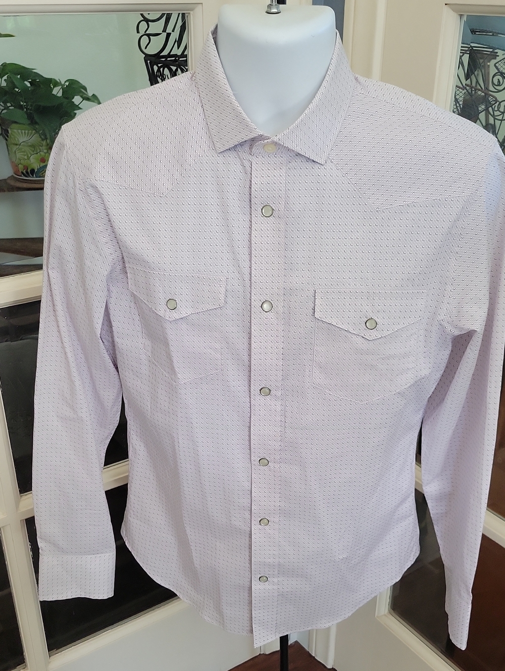 BANANA REPUBLIC Light Lavender Long-Sleeve Button-Up Shirt | Size: S